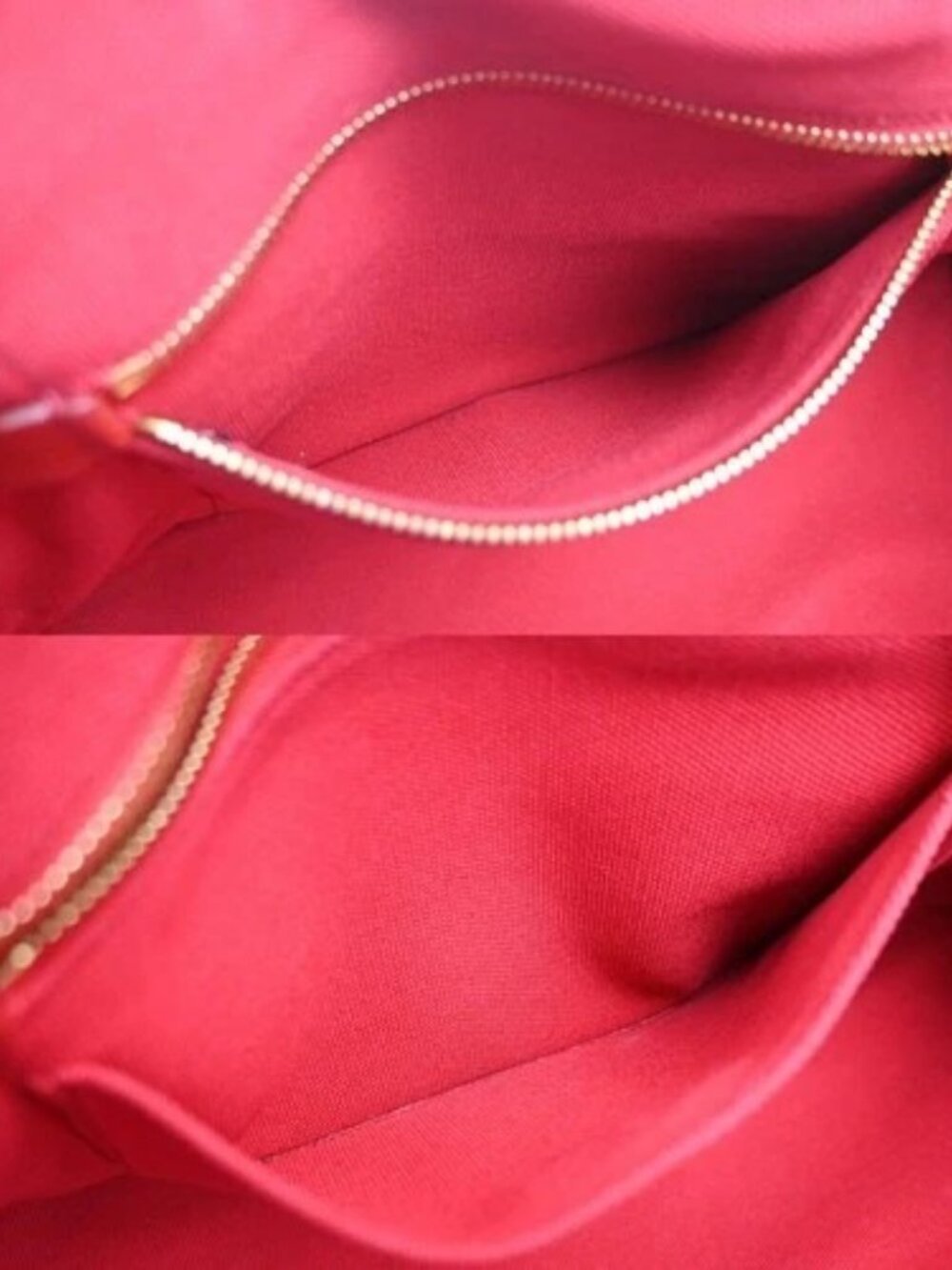 PRADA Logo Canapa 2Way Shoulder Hand Bag Canvas Leather Red GHW 79YH925 - Picture 12 of 16